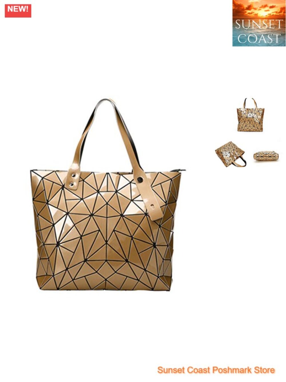 Holographic Laser Envelope Clutch Handbag Shoulder Bag Tote Faux Leather